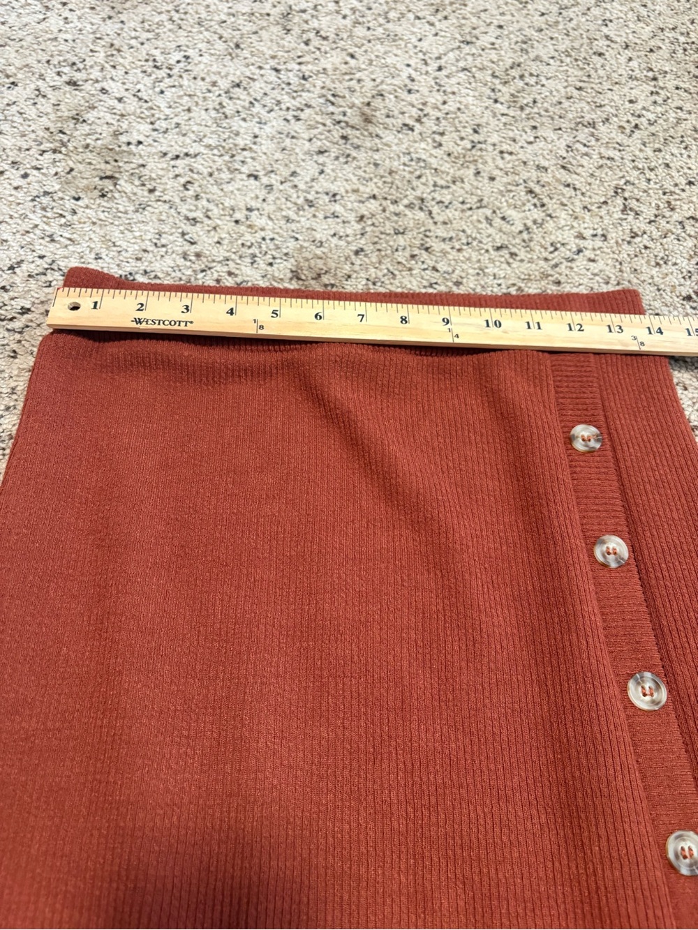 Paper Crane Rust Color Ribbed Midi Sweater Set. Size Medium. Great Condition!! - Picture 16 of 16